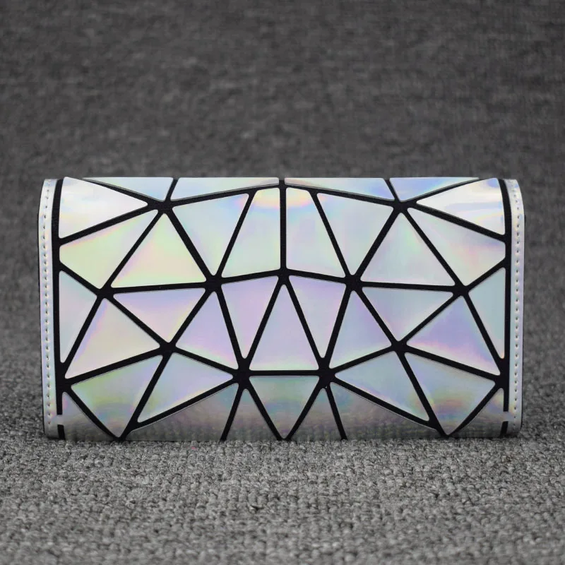 zíper bolsa diamante treliça padrão carteiras feminino