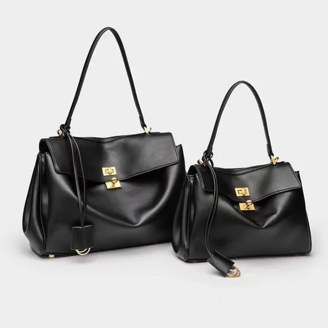 Sac à Main en Cuir group pour Femme, Marque de Luxe, Marron, Daim Givré, Fourre-Tout localité, à la Mode 1