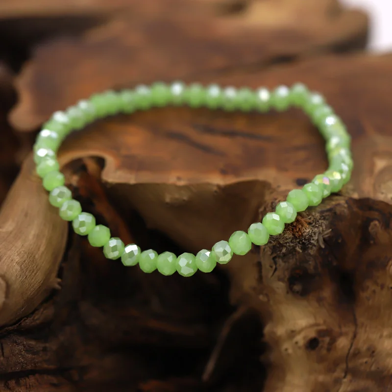 3-teiliges, mehrfarbiges Kristallarmband, trendiger Damenschmuck, Großhandel, Perlenarmband, Geschenkidee für Frauen, Accessoire-Armband. – Detail 8