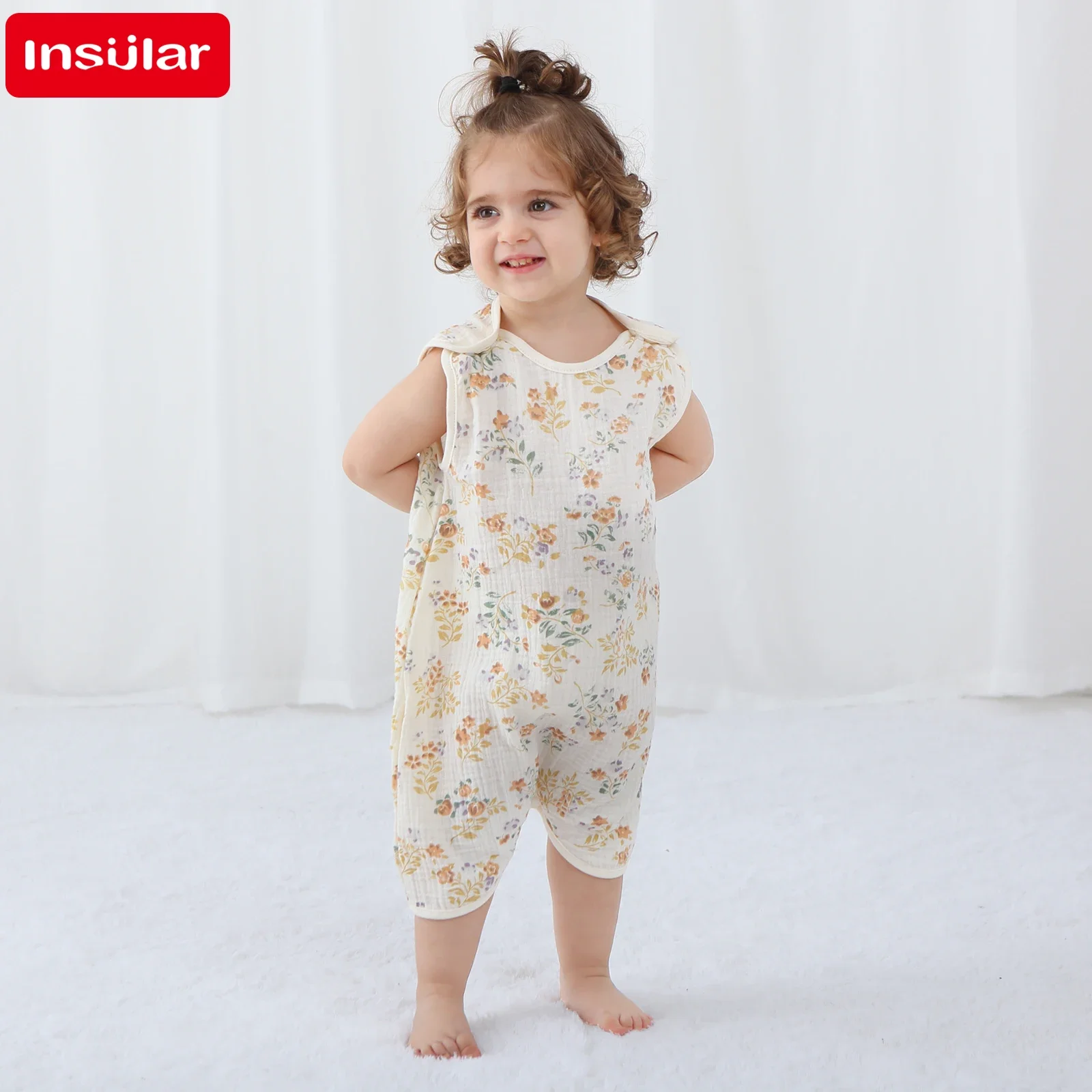 Newborn 100% cotton Baby Bodysuit Spring Baby Summer Girl Pajama Romper Soft Jumpsuit Cartoon Sleeping Bag Clothes 0 to 9 Months