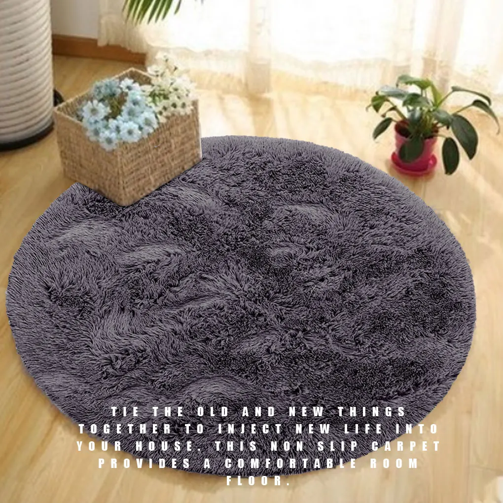 

376 New Nordic Tie-Dye Carpet Wholesale Plush Mat Living Room Bedroom Bed Blanket Floor Cushion for Home Decoration