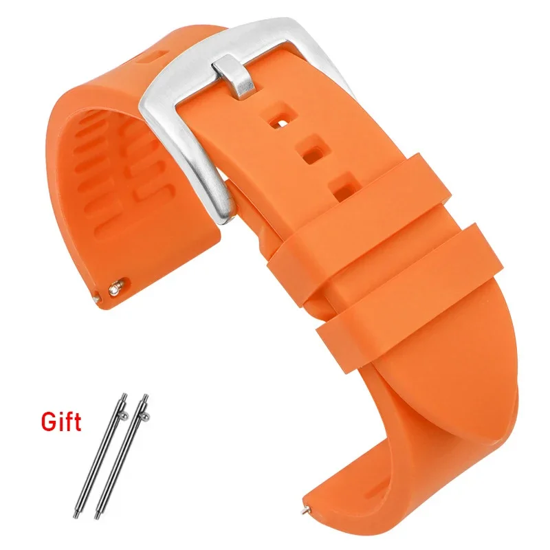 Universal Waterproof Silicone Quick Release Watch Strap