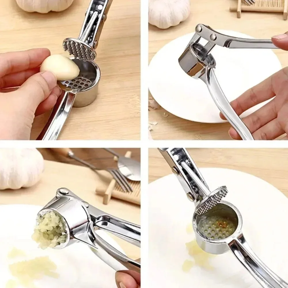 Kitchen Helper Gadgets Useful Professional Garlic Kosh High Quality Smooth Crushing Easy Clean Handle Vegetable Fruit Crusher - 4