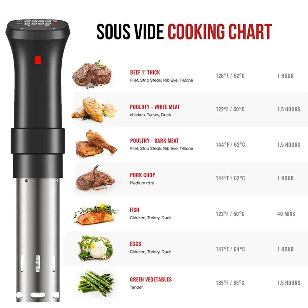 Low Temperature Slow Cooker Beef Steak Machine LCD Cooking Stick 6