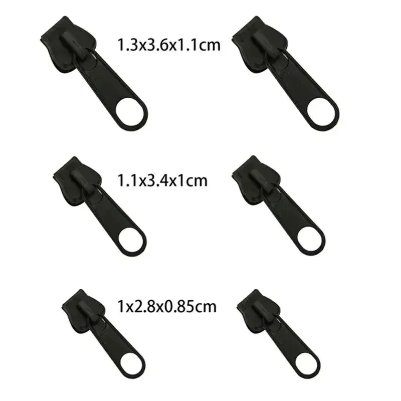 Zipper Repair Kit 3 Sizes Universal Instant Fix Replacement Zip Slider Teeth Rescue Sewing Clothes Bag Zippers Tool Accessories