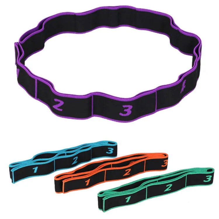 Yoga Stretch Resistance Bands Adult High Elasticity Multi-segment Belt Yoga Assisted Stretching Belt Fitness Products