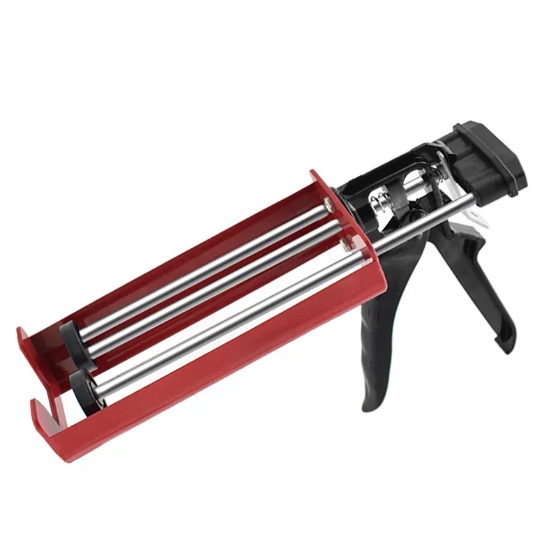

400ml Steel Dual Component Cartridge Gun Applicator Hydraulic Manual Glue Gun Caulk Gun for Ceramic Tile Seam Home Repair