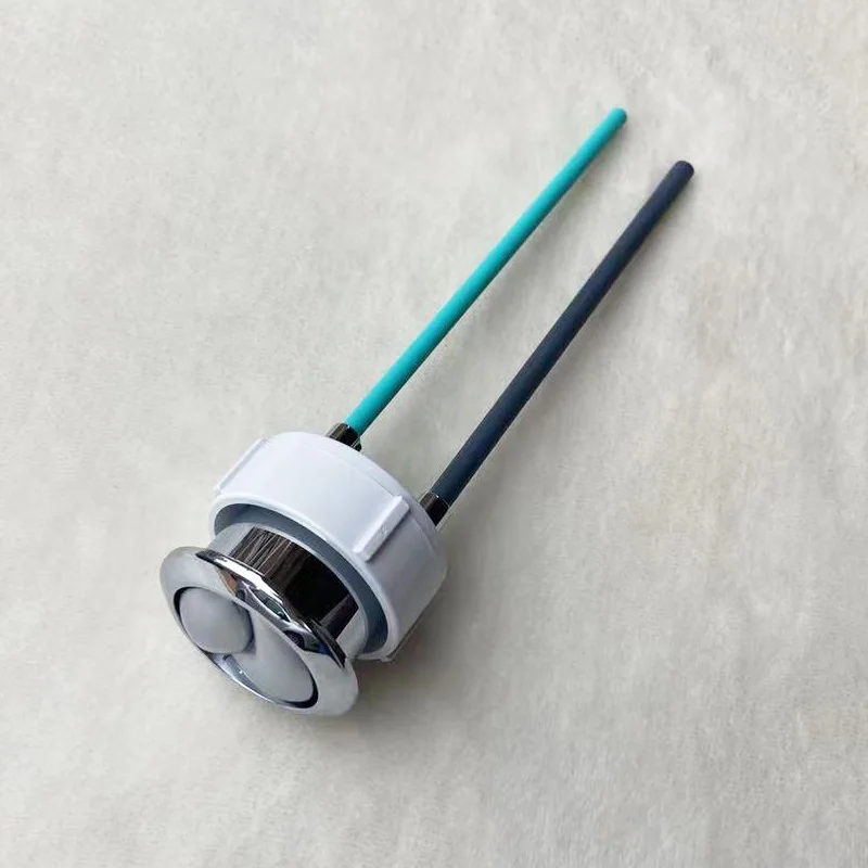 Toilet Accessories 38mm Toilet Double Flush Round Head Button Electroplated Water Tank Switch