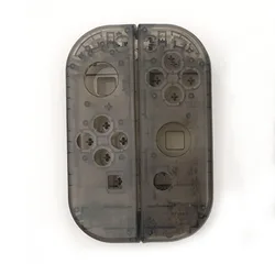 Clear Transparent Replacement Shell Cover for Switch Gamepad Controllers (Transparent Black)
