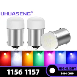 UHUASENG 1x 24V 12V Strobe Flash BA15S BAY15D 1156 1157 Car Light P21W P21/5W Led Bulb R5W R10W Brake Reverse Truck Signal Lamp