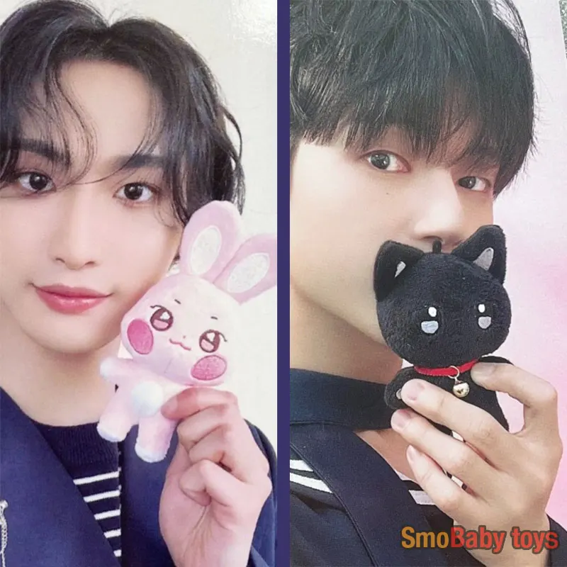 

10CM ATEEZ Pop-up Store Doll Keychain ANITEEZ Cartoon Cute Plush Pendant Keyring Bag Accessories Kpop Yunho Yeosang Fans Gifts