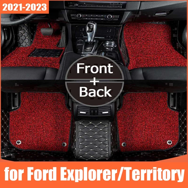 

Custom Car Floor Mats for Ford Explorer 2021-2022 Year 6 Seat 7 Seat Territory 2019-2023 Years Interior Details Car Accessories