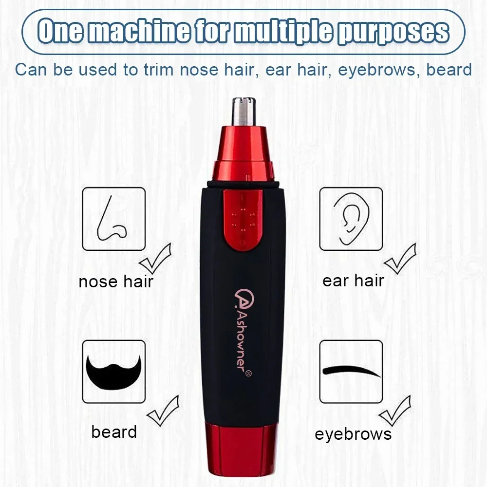 Nose hair trimmer nose and beard trimmer electric nose hair trimmer hair shaver eyebrow razor and hair shaver ear hair trimmer electric eyebrow trimmer electric nose and ear trimmer nose hair scissors nose hair shears 1pc Nose Hair Trimmer Implement Shaver Clipper Men's Ear Neck Eyebrow Trimmer Shaver Man Clean Trimer Razor Remover Kit