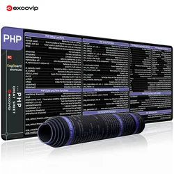 Enhanced Coding Shortcut Mouse Pad - Large Desk Mat for Web Development & Database Interaction (PHP)