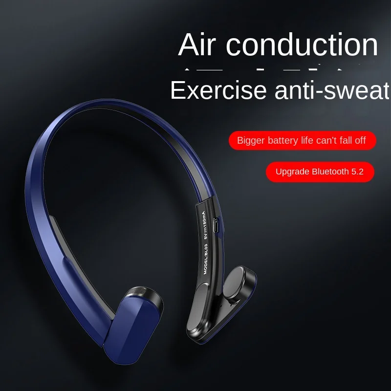 Wireless Bone Conduction Bluetooth Headset Foldable TWS Fone Headphones Sport Running Bluetooth Headset Driving Cycling Earbuds