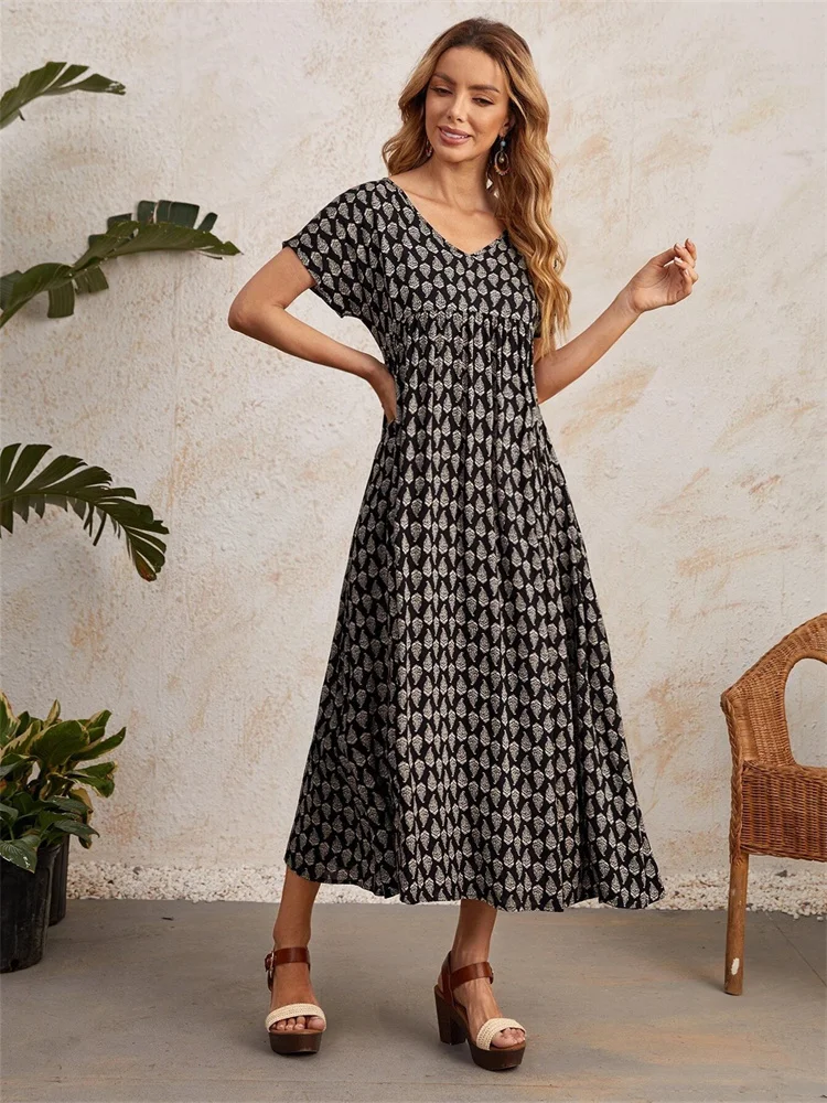 open lace back dress Cotton Linen Oversized Maxi Dress With Pockets – Kundalini Dreams main image 0