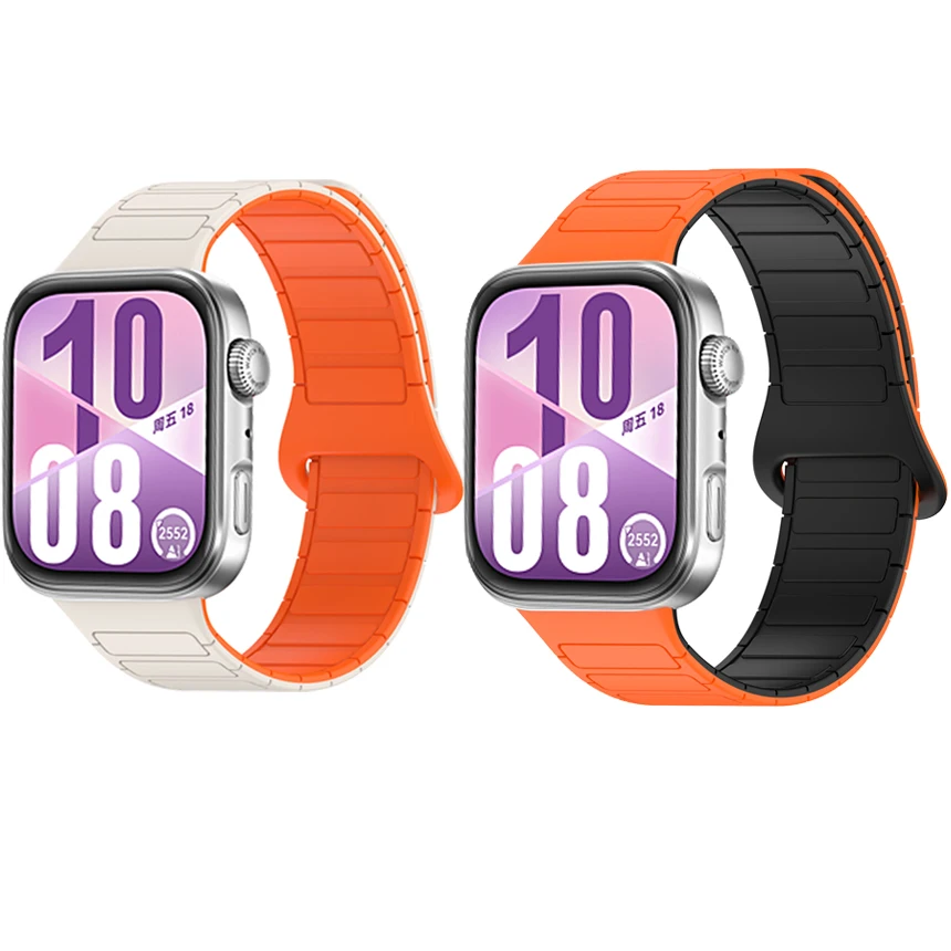 Enhanced Magnetic Loop Silicone Strap Bracelet for Huawei Watch Fit Series