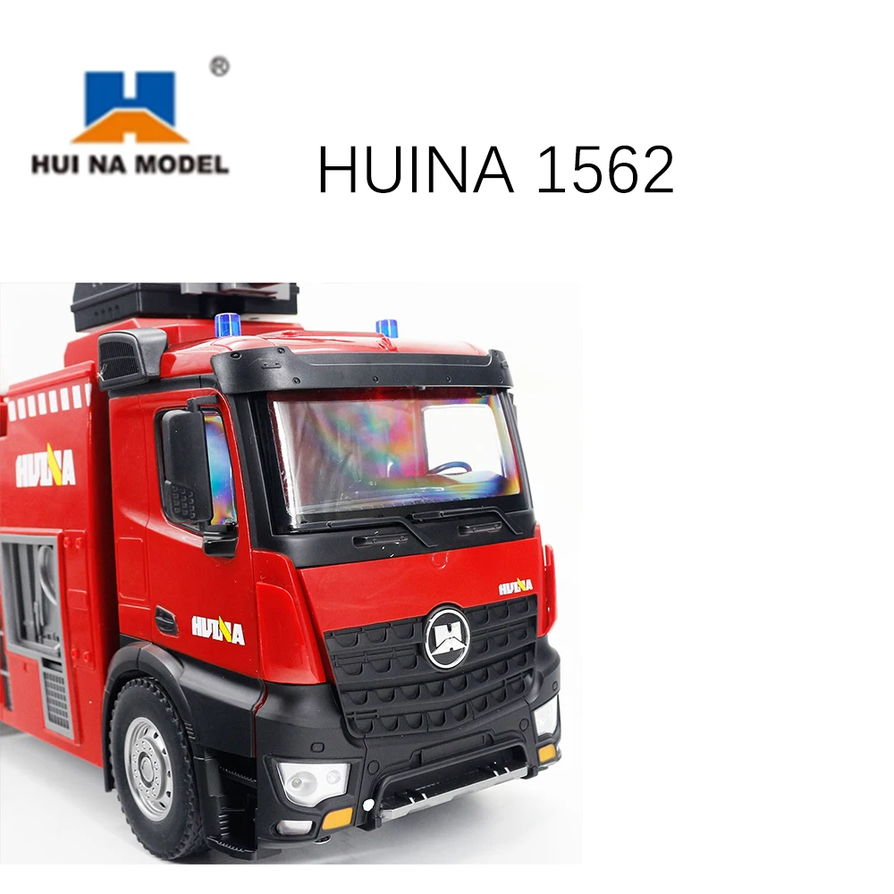 HUINA RTR 1/14 2.4G 1562 RC Remote Control Box Water Sprayable Fire RC Truck Car Battery TOUCAN Outdoor Toys For Boys TH18050 4