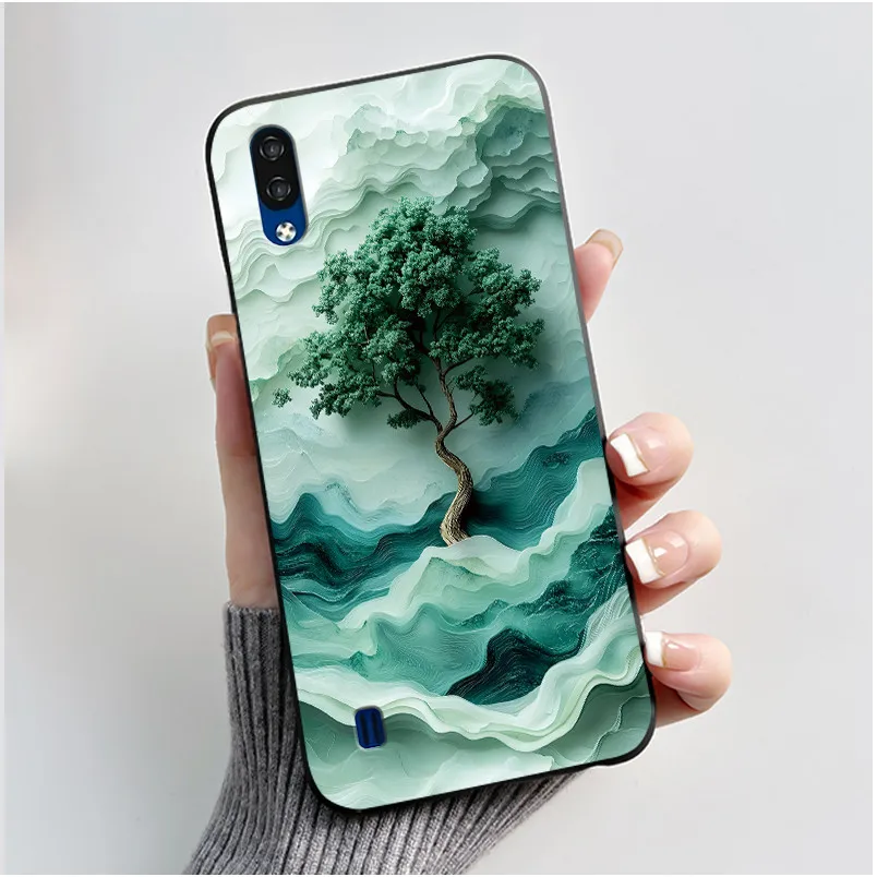 Silicone Soft Black Cover with Cute Cat Astronaut Design