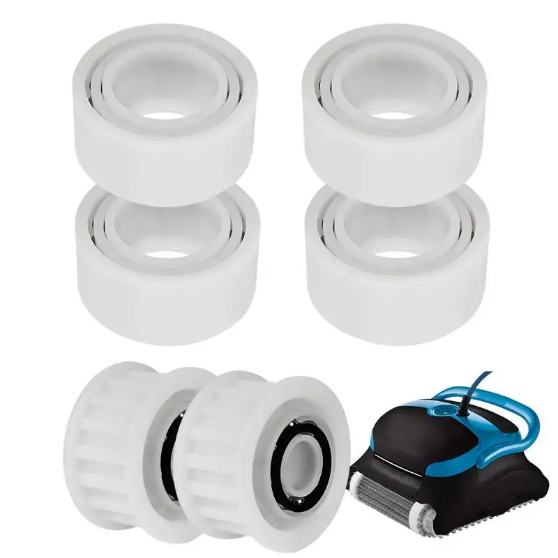 

Guide Wheels 4 Pack 4 Guide Wheels Accessories With 2 Pulley Gears Sturdy Universal And Convenient Pool Cleaner Replacement