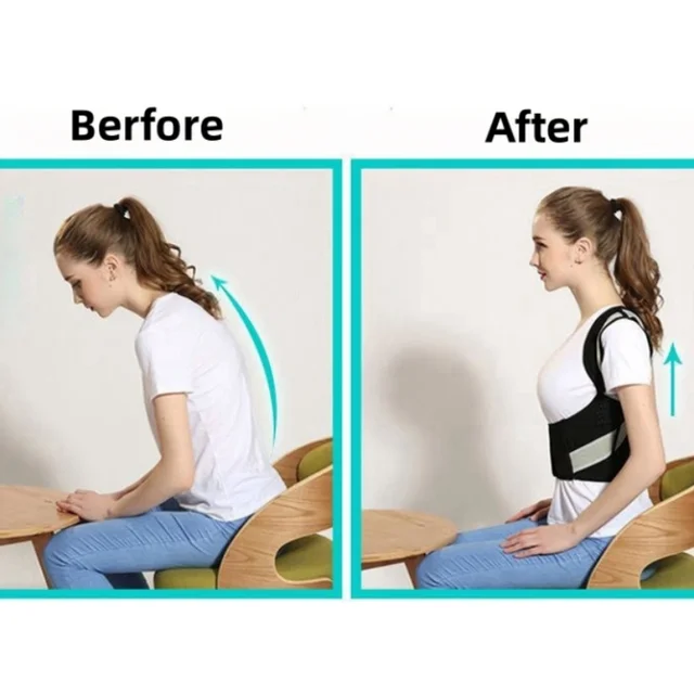Adjustable Back Posture Corrector Humback Blet Lumbar Brace Spine Back Shoulder Support Corrector For Man Woman 6