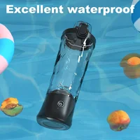 600ML portable blender personal electric juicer with lid water bottle powder fruit shaker bottle ice usb juicer cup 1
