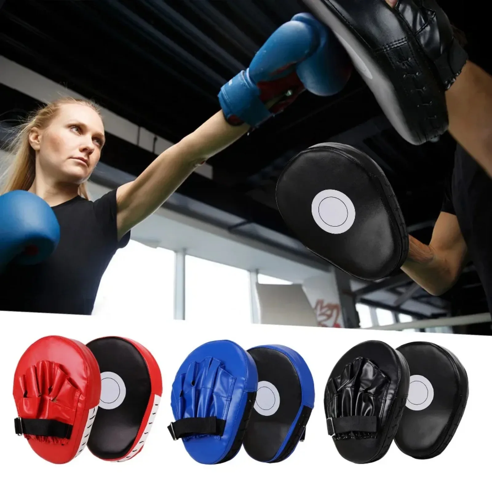Boxing Gloves Martial Arts Target Kick Boxing Gloves Pad PU Leather Punch Target Bag for Adults Kids MMA Karate Muay Thai Free Fight Sanda Training Equipment