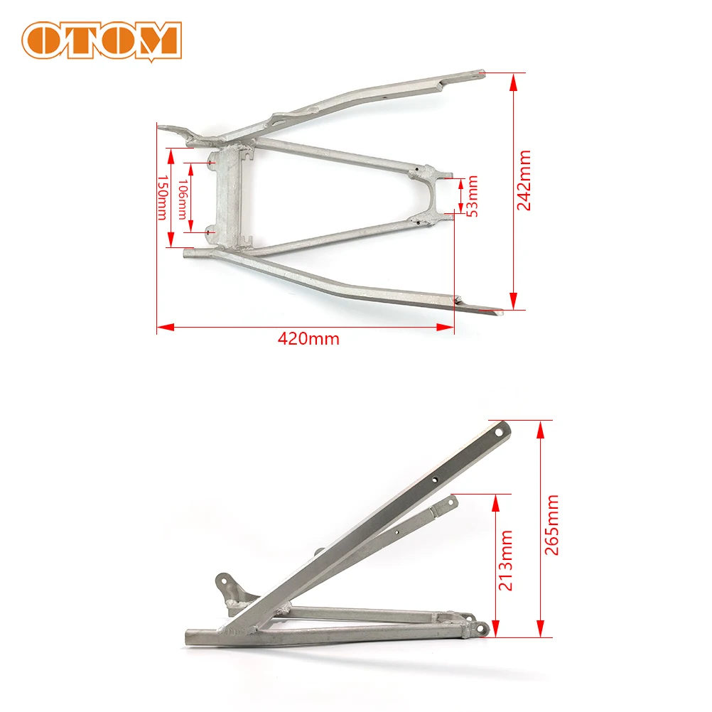 OTOM For KTM Subframe Auxiliary Frame Aluminum Alloy Rear Seat Supports Sub Tailstock Holder Fit SXF XCW EXCF 125 250 300 450