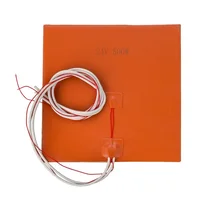 12V 24V 110V 220V Silicone Rubber Electric Heating Pads Heater Plate Baking Mat Adhesive NTC 100K Thermistor Temperature Sensor 1