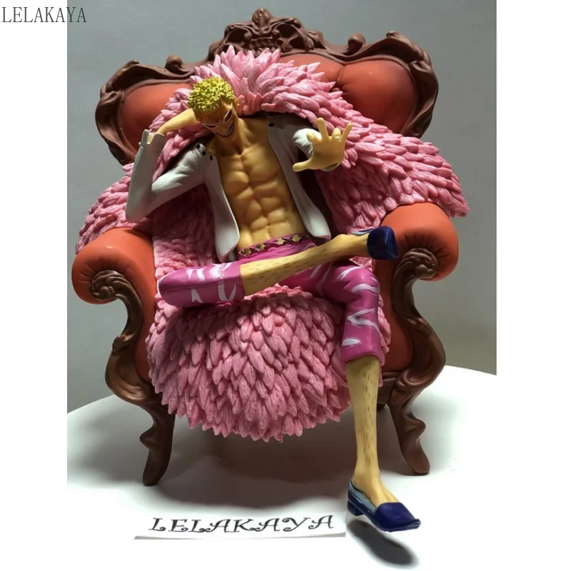 

1PCS Japanese Anime toy GK Donquixote Doflamingo Sitting position Statue Ver. 1/7 scale PVC action figure Model toys Doll