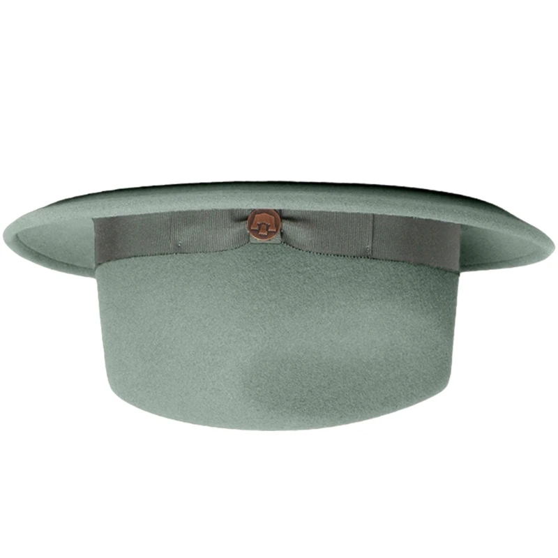 Vintage Homburg Panama Hat Victorian Age Western Pork Pie Hat