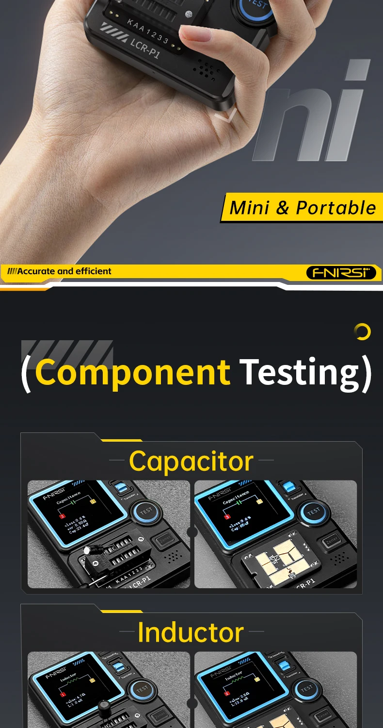LCR-P1 Transistor Tester, Diode Transistor Capacitance Meter, Resistance LCR ESR