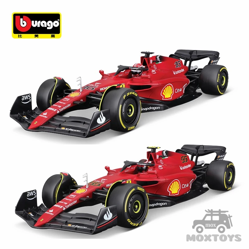 Goed Luik nood Bburago 1:18 F1 2022 Ferrari F1 75 No16 C.Leclerc / No55 C.Sainz| | -  AliExpress