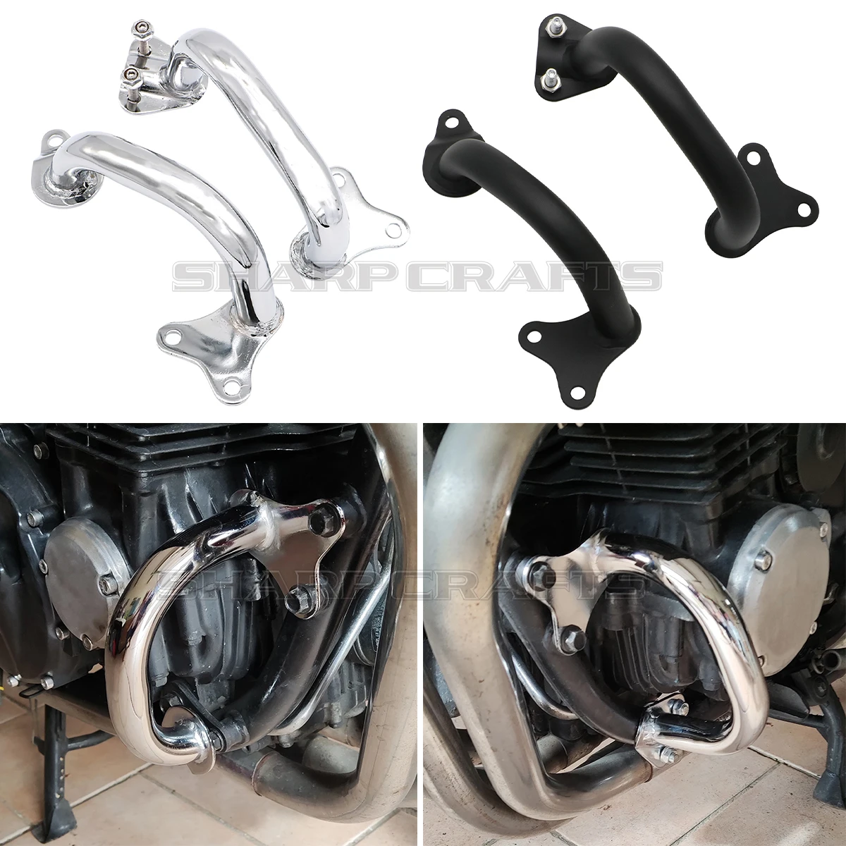 For Honda CB750 RC42 CB 750 NIGHTHAWK Seven Fifty 1992-2011 Motorcycle Parts L/R Highway Crash Bars Engine Guard Front Bumper