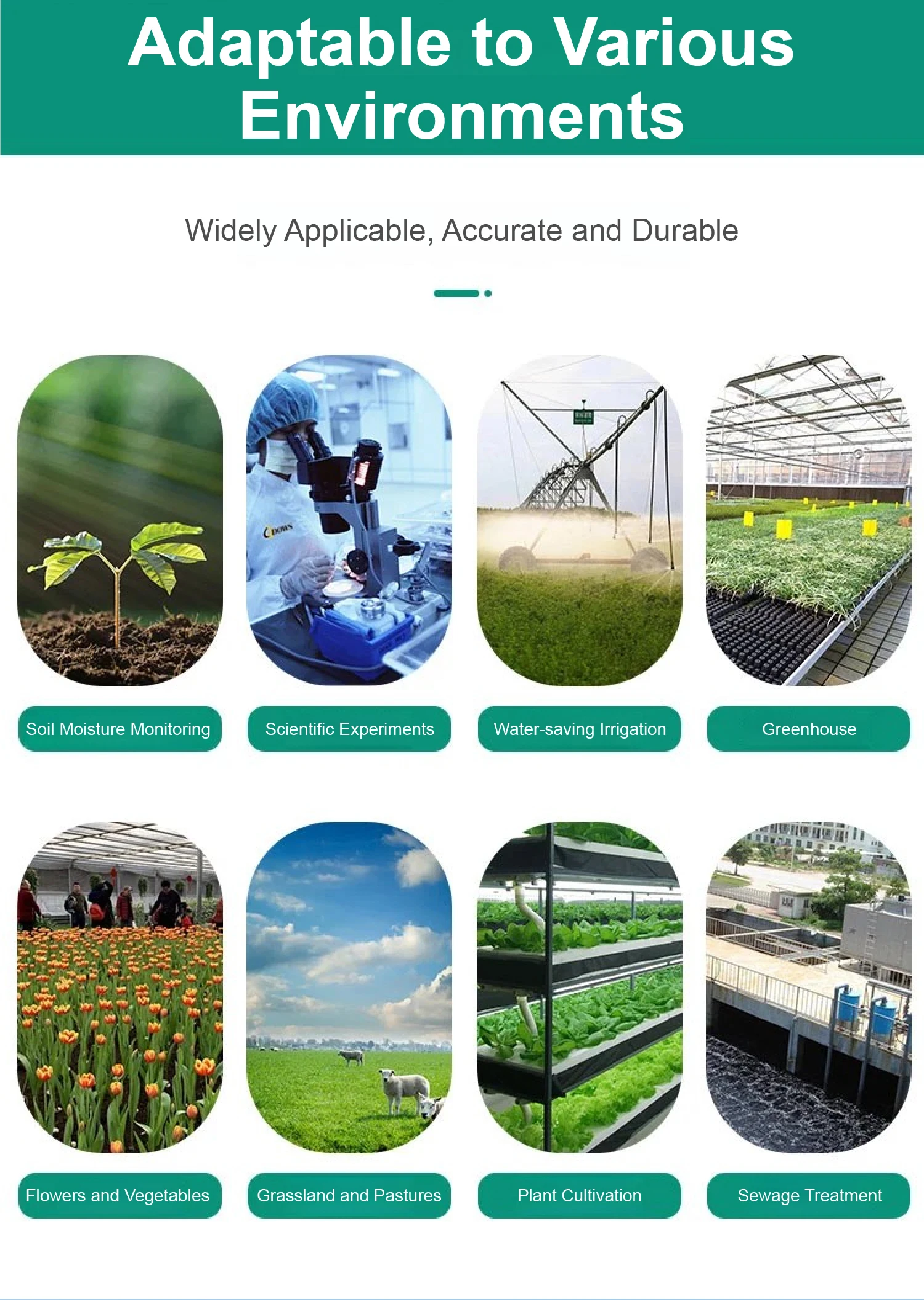 High Precision RS485 Soil Moisture & Temperature & EC Sensor Multiparameter Soil