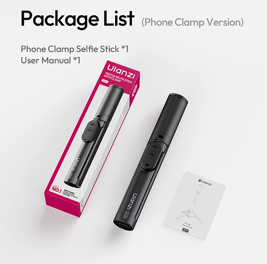 Ulanzi SK26 Portable Selfie Stick with Phone Holder description image 16