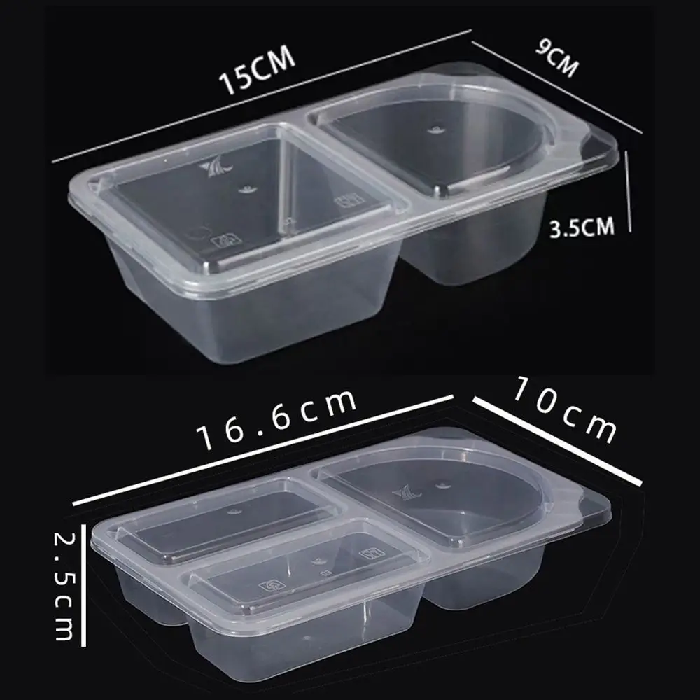 Eco-Friendly Leak-Proof Snack & Meal Prep Containers - Multi-Compartment Storage with Lids (10/20pcs Set)