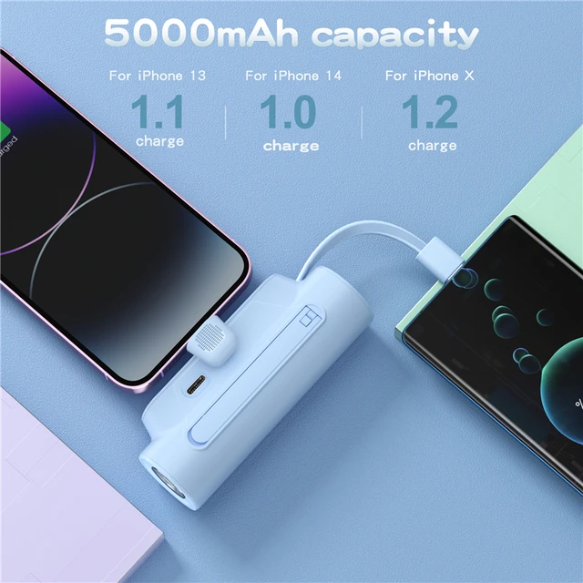 Mini Power Bank 5000mAh Portable Charging Powerbank Mobile Phone Spare  External Battery PoverBank For iPhone Samsung Xiaomi - AliExpress