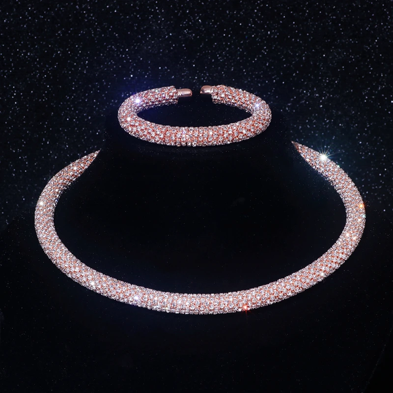 Neue Mode Strass Kragen Choker Halskette Für Frauen Übertrieben Einfache Große Klobige Kette Halskette Drehmomente Schmuck Zubehör S3Cfb3Def2C40499E9C8Bc49Da654C44D0