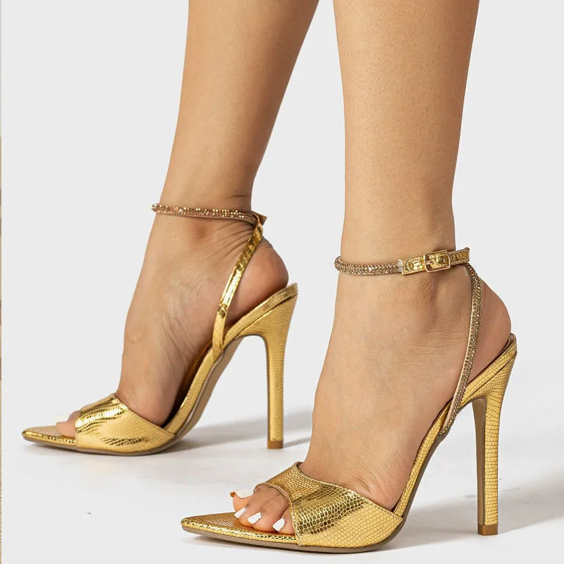 

Summer Cloth Sexy High Heels Lady Sandals Big Size Boots Pumps Brand Women Shoes Fashion Show Dress Pointed Toe Thin Heels GH016