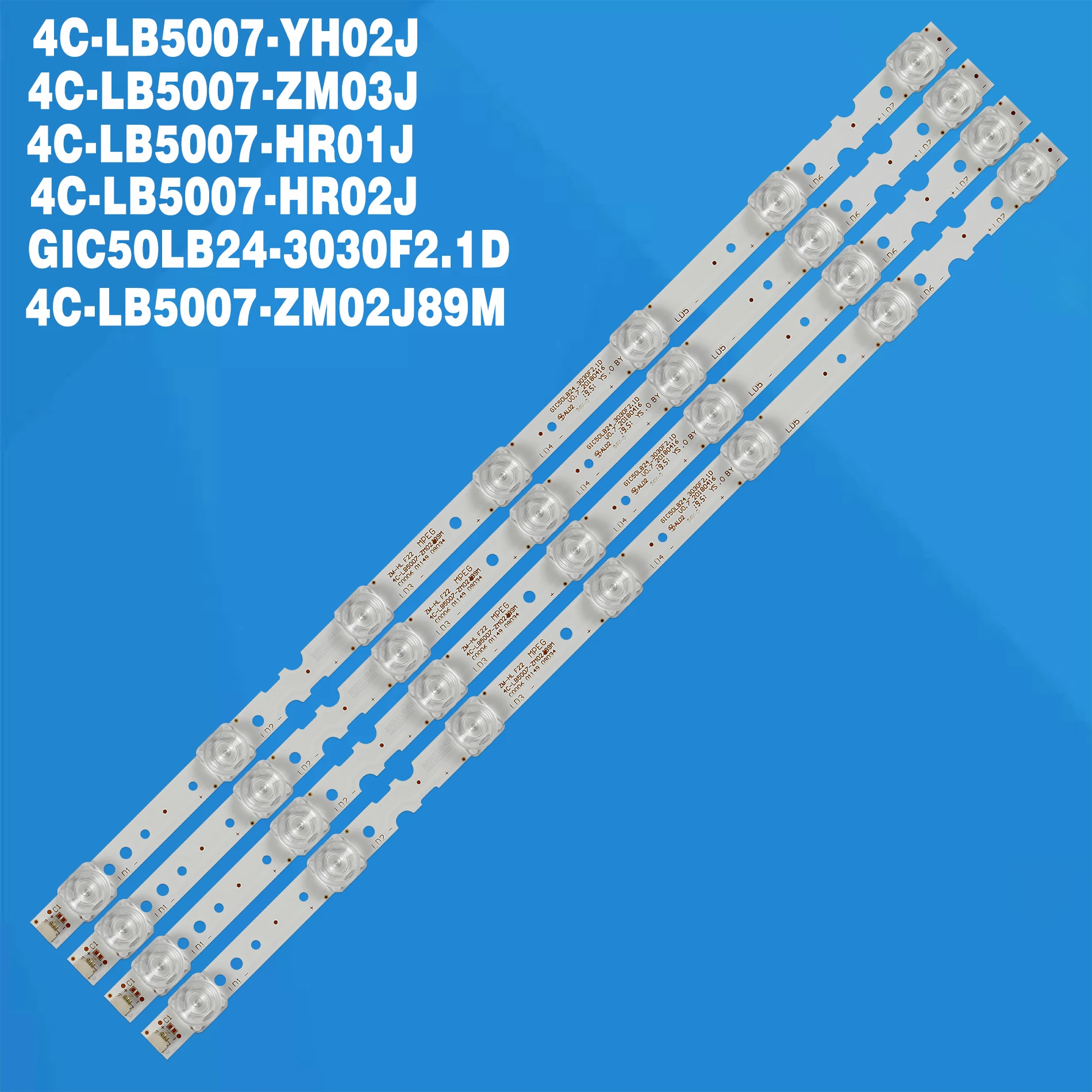 

20pcs LED backlight For 4C-LB5007-ZM02J89M GIC50LB24-3030F2.1D 4C-LB5007-HR01J HR02J YH02J ZM03J ZM02J 50UD6306 50UD6406