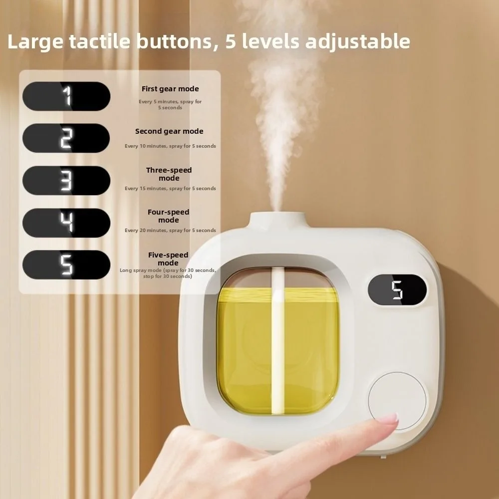 Aroma Diffuser With Led Screen And 5 Adjustable Intensity Levels_voghion.com