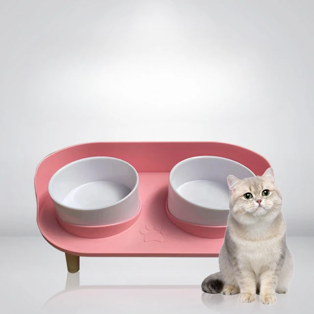 Dog Double Bowls Stand Height Adjustable Dogs Cats Lift Table Feeders Pet  Feeding Bowl Medium Big Dog Elevated Food Water Dish - AliExpress