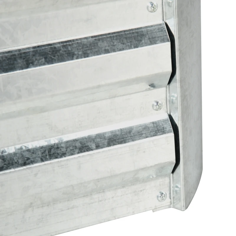 Hochbeet-Set, Pflanzkasten mit Kunststoffabdeckung und Rankgitter für Kletterpflanzen, 53x53x90cm, ideal für Garten und Balkon – Detail 7