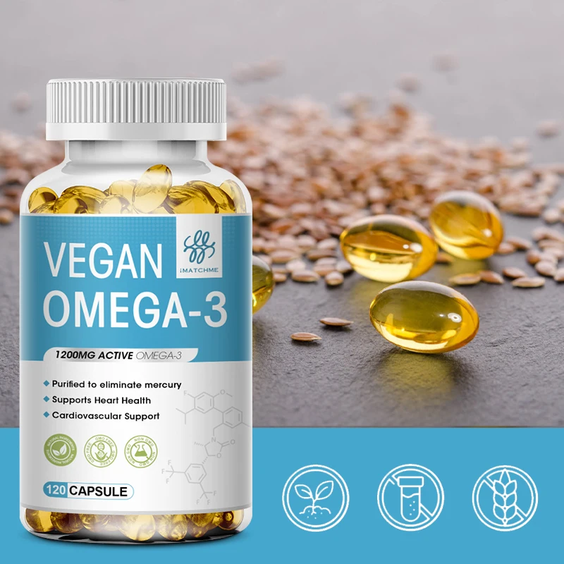 Vegan Omega 3 Supplement for Heart Brain Eye Health