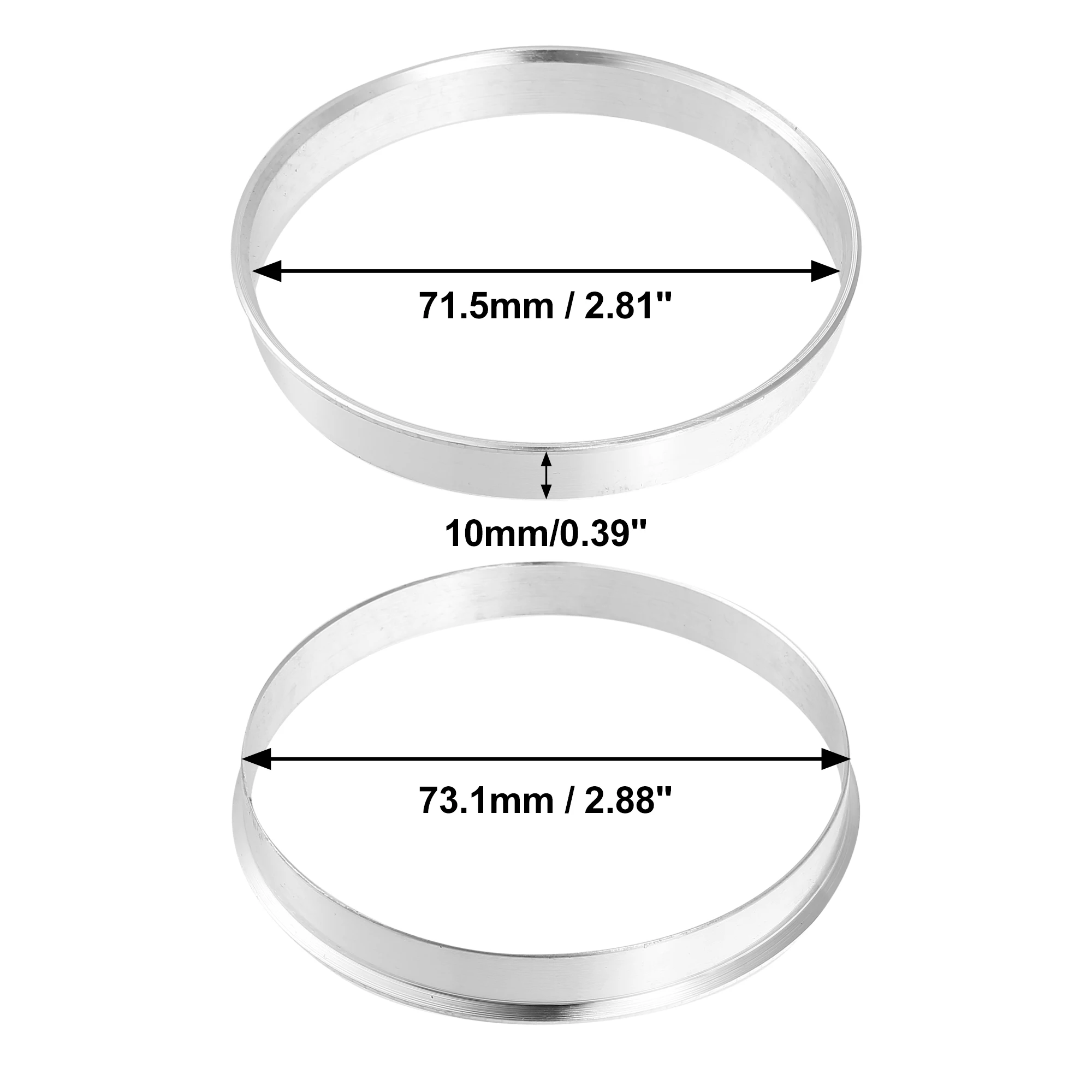 4 pezzi Anelli centrici per mozzo auto Foro ruota Centro distanziatore Anelli mozzo 57.1-54.1 66.6-57.1 67.1-54.1 67.1-56.1 67.1-58.1 67.1-59.1 mm  34
