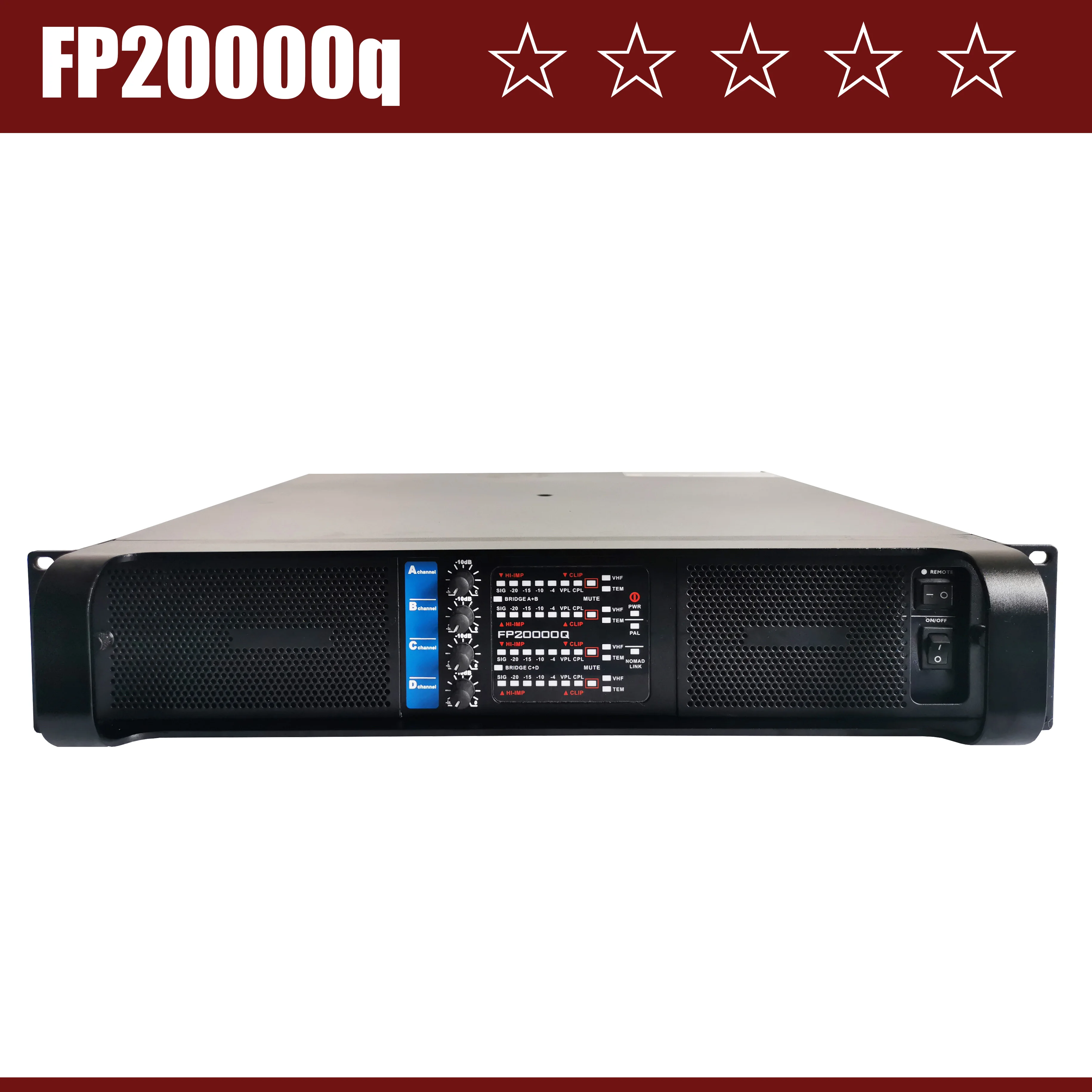LCZ 오디오 FP20000Q 전문가용 파워 앰프, Wwitch 앰프 스피커, 서브우퍼용 4 채널 앰프, 4x2200W 클래스 D FP 20000Q