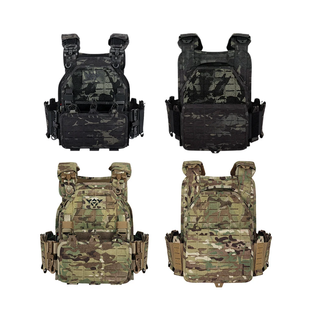 

Тактический Жилет MOLLE для переноски тарелок, тройной журнал, быстросъемная Пряжка, эластичный ассульт, фотожилет, Охотничий Жилет