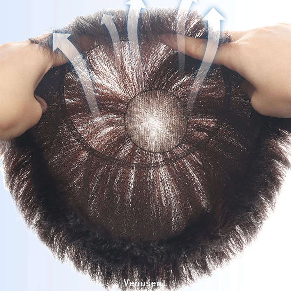 Glueless Hand Tied Full Lace Wig Virgin European Human Hair Yaki Kinky Straight Bob Pixie Cut Silk Crown Wig for White Women