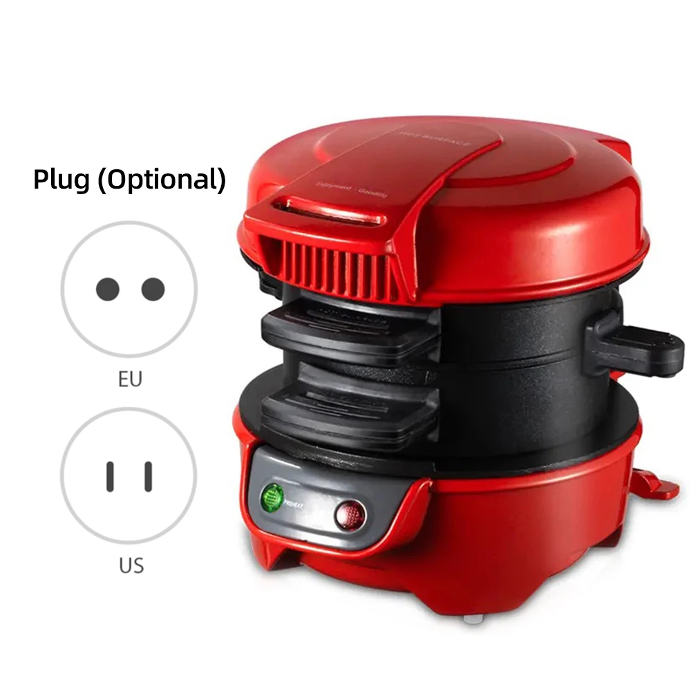 Portable Burger Sandwich Omelette Toaster Maker Breakfast Sandwich Hamburger Maker with Egg Cooker Ring Non Stick for Pancakes 6